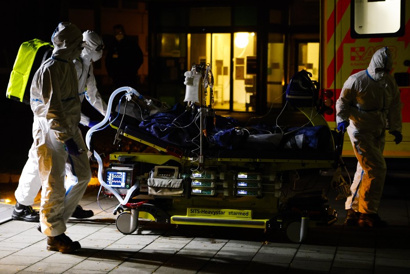 Lonjakan kasus Covid-19 di Jerman. (AP/Frank Molter) Lonjakan kasus Covid-19 di Jerman. (AP/Frank Molter)