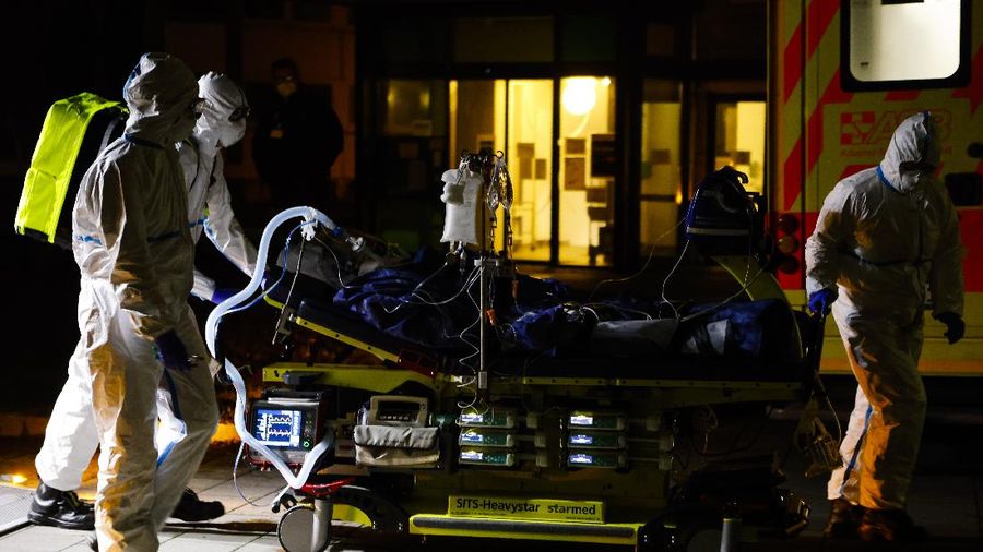Lonjakan kasus Covid-19 di Jerman. (AP/Frank Molter)