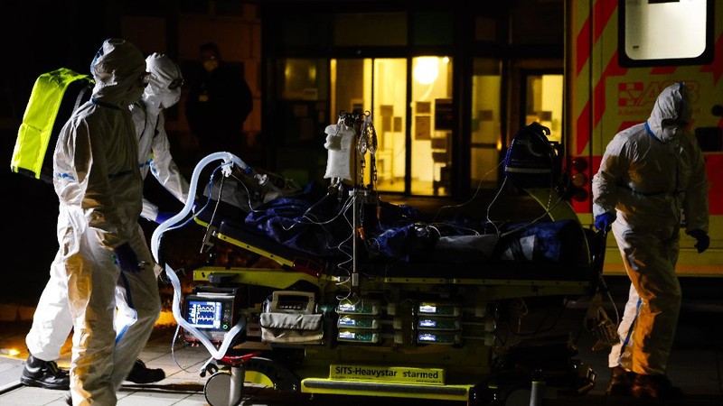 Lonjakan kasus Covid-19 di Jerman. (AP/Frank Molter)