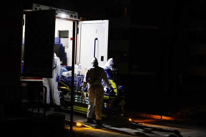 Lonjakan kasus Covid-19 di Jerman. (AP/Frank Molter) Lonjakan kasus Covid-19 di Jerman. (AP/Frank Molter)