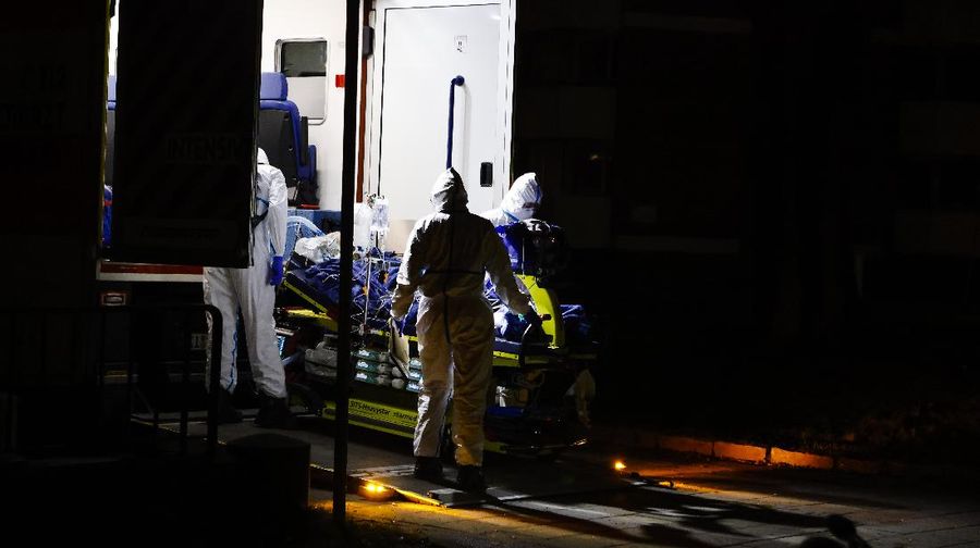 Lonjakan kasus Covid-19 di Jerman. (AP/Frank Molter)