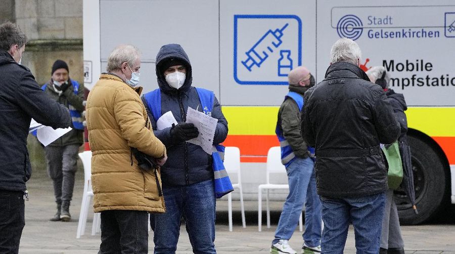 Lonjakan kasus Covid-19 di Jerman. (AP/Frank Molter)