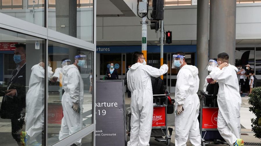 Lonjakan kasus covid di Australia (via REUTERS/STRINGER)