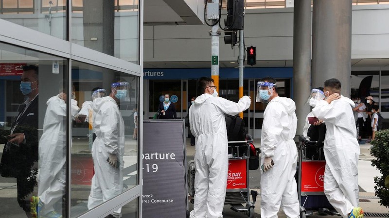 Lonjakan kasus covid di Australia (via REUTERS/STRINGER)