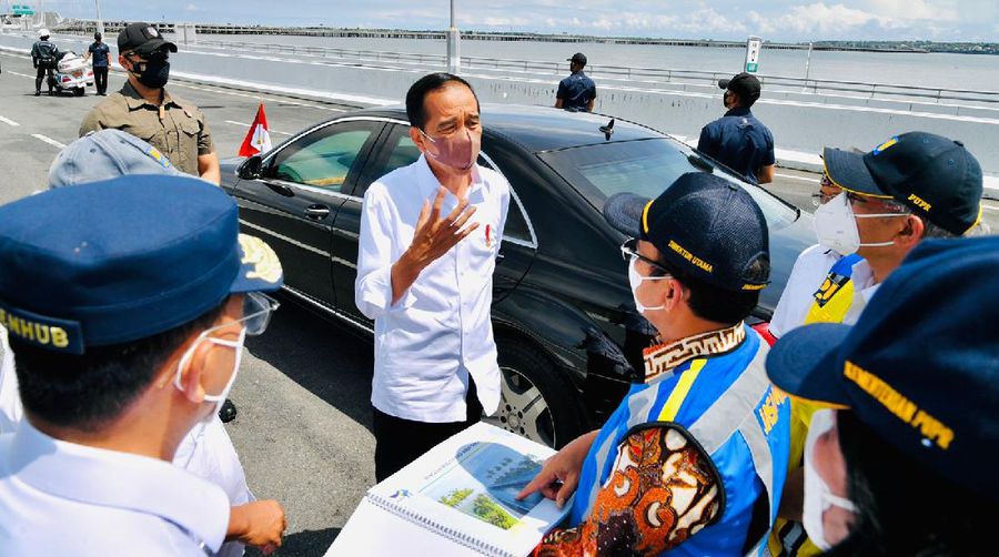 Jokowi tinjau infrastruktur pendukung presidensi G20. (Dok: Biro Pers Sekretariat Presiden)