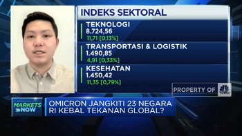 Tak Terganggu Omicron, IHSG Sesi I Ditutup Menghijau