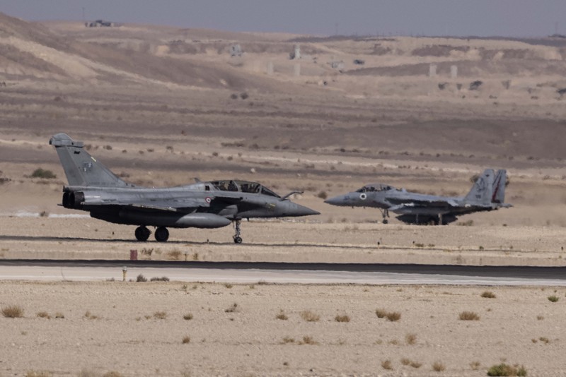 India Aero Show A French-made Rafale fighter jet takes off on the inaugural day of the Aero India 2021 at Yelahanka air base in Bengaluru, India, Wednesday, Feb. 3, 2021. Aero India is a biennial event where aviation companies display their products and technology. (AP Photo/Aijaz Rahi)