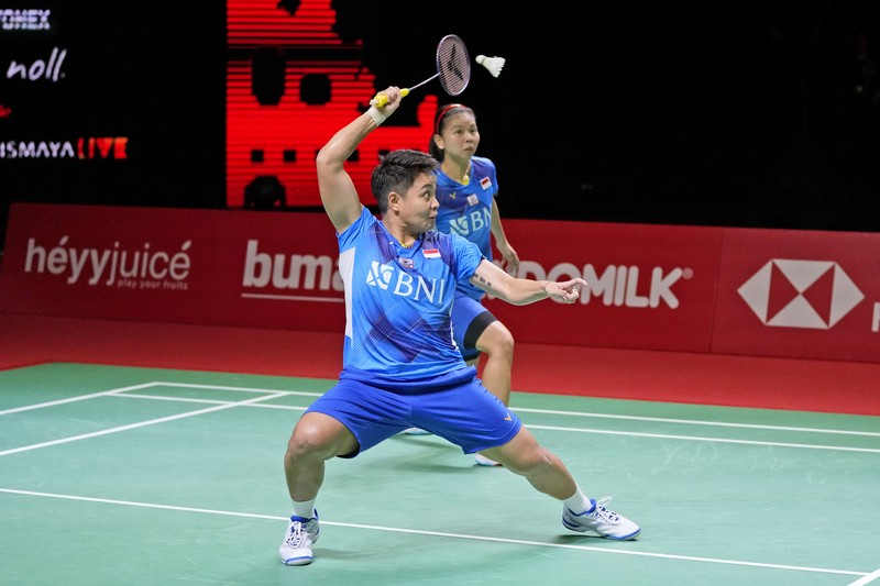 Greysia Polii/Apriyani Rahayu dinobatkan BWF menjadi ganda putri terbaik 2021. (AP/Dita Alangkara)