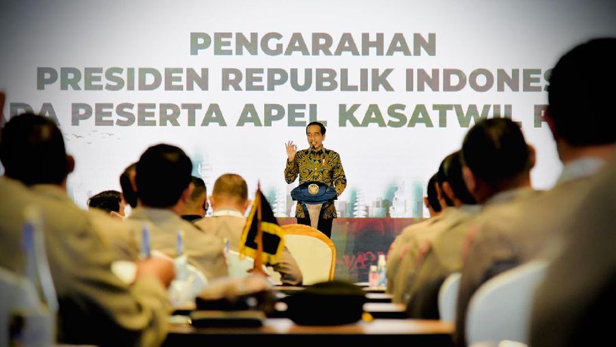 Pengarahan Presiden RI Kepada Kepala Kesatuan Wilayah Tahun 2021, Kab Badung, 3 Desember 2021. (Dok: Biro Pers Sekretariat Presiden)