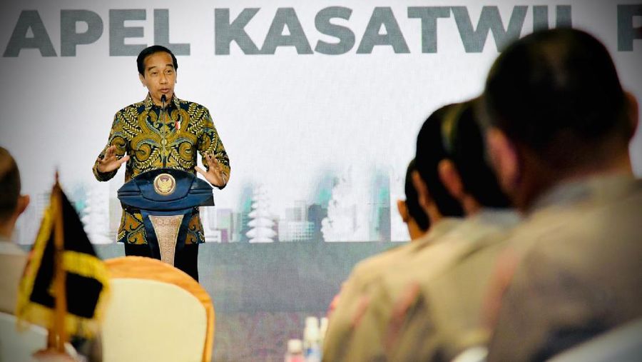 Pengarahan Presiden RI Kepada Kepala Kesatuan Wilayah Tahun 2021, Kab Badung, 3 Desember 2021. (Dok: Biro Pers Sekretariat Presiden)