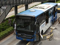 Beruntun, Bus TransJakarta Kembali Kecelakaan