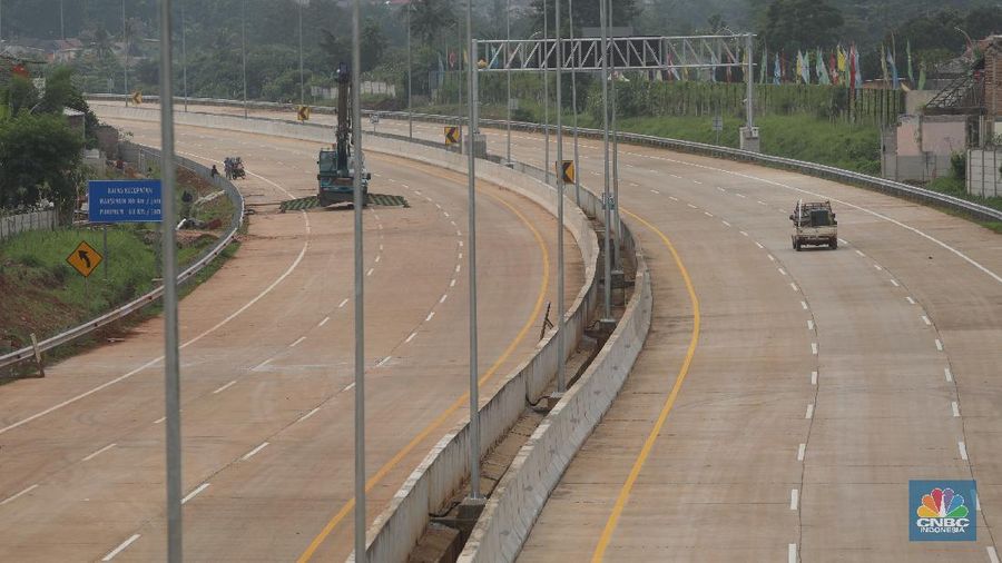 Progres Tol Cinere - Serpong Seksi 2 (CNBC Indonesia/Andrean Kristianto)