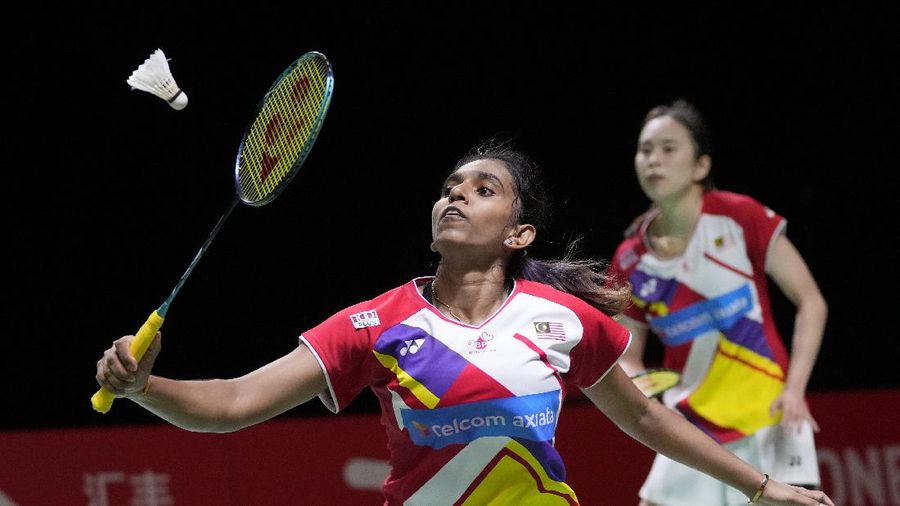 Greysia Polii/Apriyani Rahayu dinobatkan BWF menjadi ganda putri terbaik 2021. (AP/Dita Alangkara)
