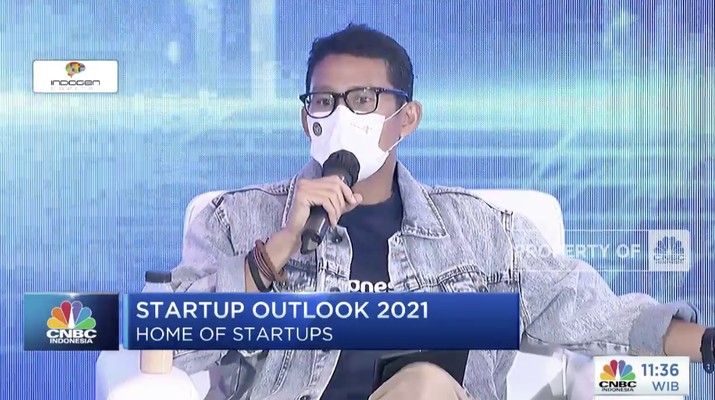 Sandiaga Uno, Menteri Pariwisata dan Ekonomi Kreatif. (Tangkapan layar CNBC TV) Sandiaga Uno, Menteri Pariwisata dan Ekonomi Kreatif. (Tangkapan layar CNBC TV)
