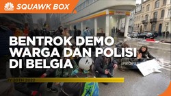 Bentrok Demo Warga dan Polisi di Belgia