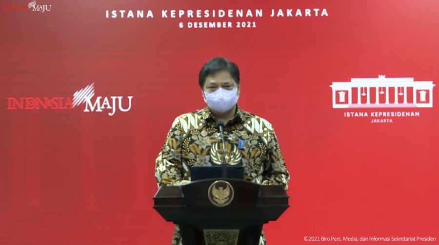 Keterangan Pers Menteri Terkait Evaluasi PPKM, Kantor Presiden, 6 Desember 2021