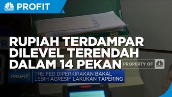 Rupiah Terdampar di Level Terendah Dalam 14 Pekan