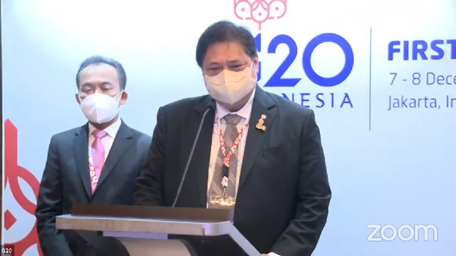 Menko Perekonomian Airlangga Hartarto (Tangkapan Layar Youtube PerekonomianRI)