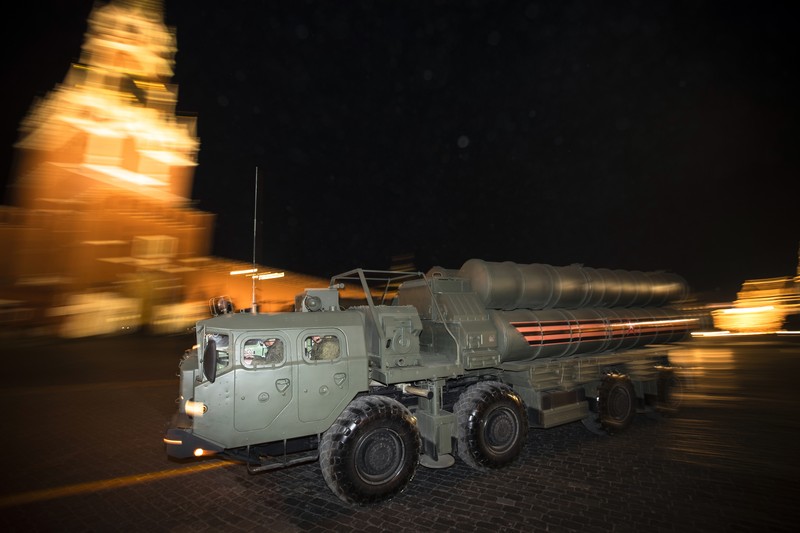 US Turkey FILE - In this Tuesday, Aug. 27, 2019 file photo, a truck carrying parts of the S-400 air defense systems, exits a Russian transport aircraft after landing at Murted military airport outside Ankara, Turkey. The Trump administration is imposing sanctions on its NATO ally Turkey over its purchase of a Russian air defense system. The move comes at a delicate time in relations between Washington and Ankara. The countries have been at odds over Turkey's acquisition from Russia of the S-400 missile defense system. (Turkish Defence Ministry via AP, Pool, File)