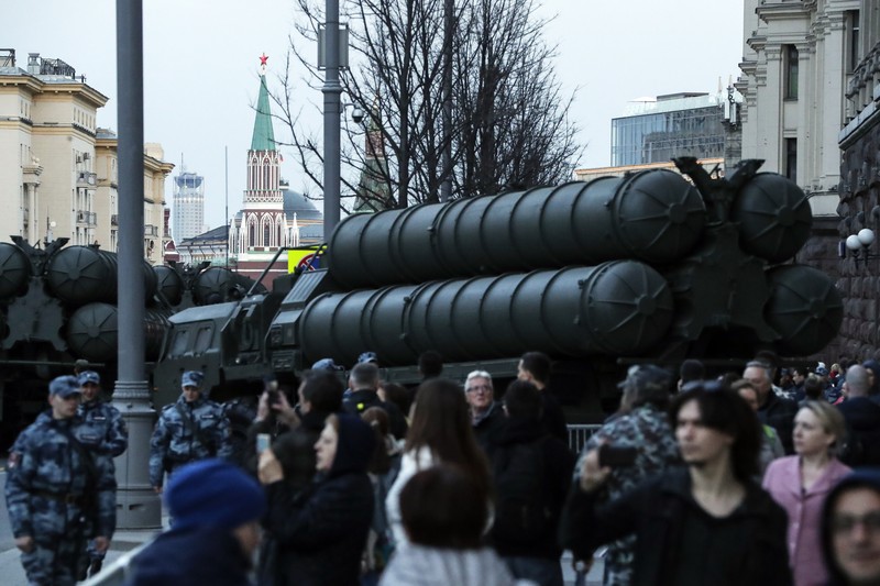 US Turkey FILE - In this Tuesday, Aug. 27, 2019 file photo, a truck carrying parts of the S-400 air defense systems, exits a Russian transport aircraft after landing at Murted military airport outside Ankara, Turkey. The Trump administration is imposing sanctions on its NATO ally Turkey over its purchase of a Russian air defense system. The move comes at a delicate time in relations between Washington and Ankara. The countries have been at odds over Turkey's acquisition from Russia of the S-400 missile defense system. (Turkish Defence Ministry via AP, Pool, File)