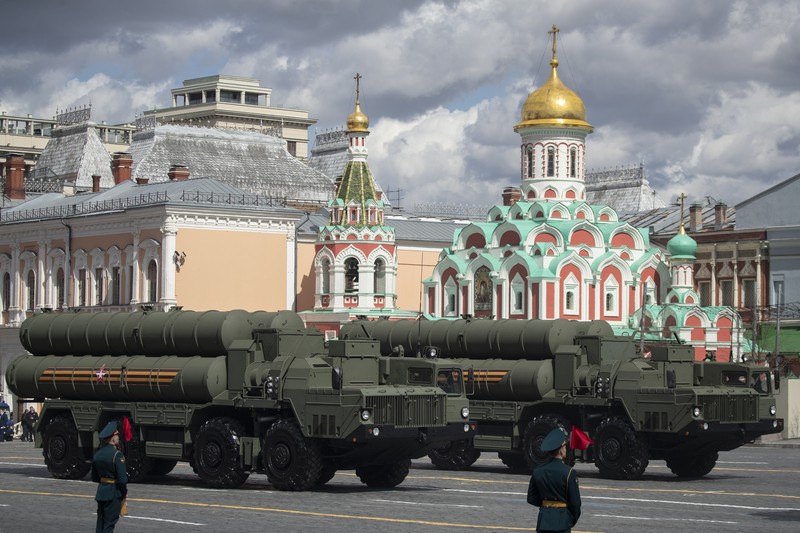 US Turkey FILE - In this Tuesday, Aug. 27, 2019 file photo, a truck carrying parts of the S-400 air defense systems, exits a Russian transport aircraft after landing at Murted military airport outside Ankara, Turkey. The Trump administration is imposing sanctions on its NATO ally Turkey over its purchase of a Russian air defense system. The move comes at a delicate time in relations between Washington and Ankara. The countries have been at odds over Turkey's acquisition from Russia of the S-400 missile defense system. (Turkish Defence Ministry via AP, Pool, File)