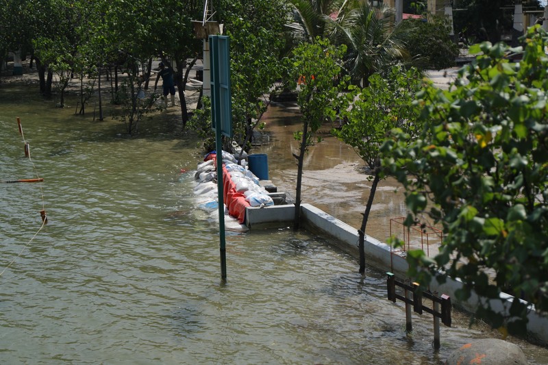 Banjir Rob Ancol (CNBC Indonesia/Tri Susilo)