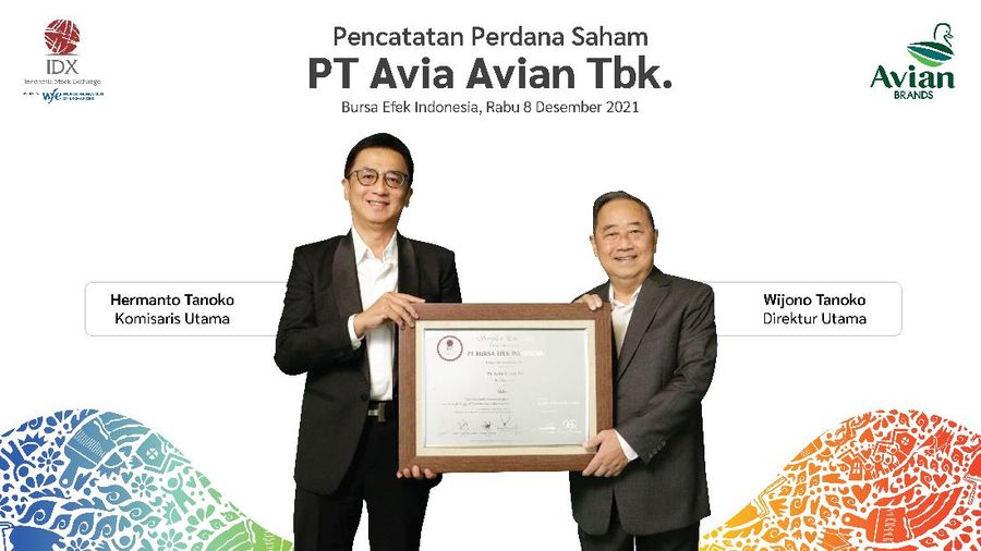 Pencatatan saham perdana AVIA