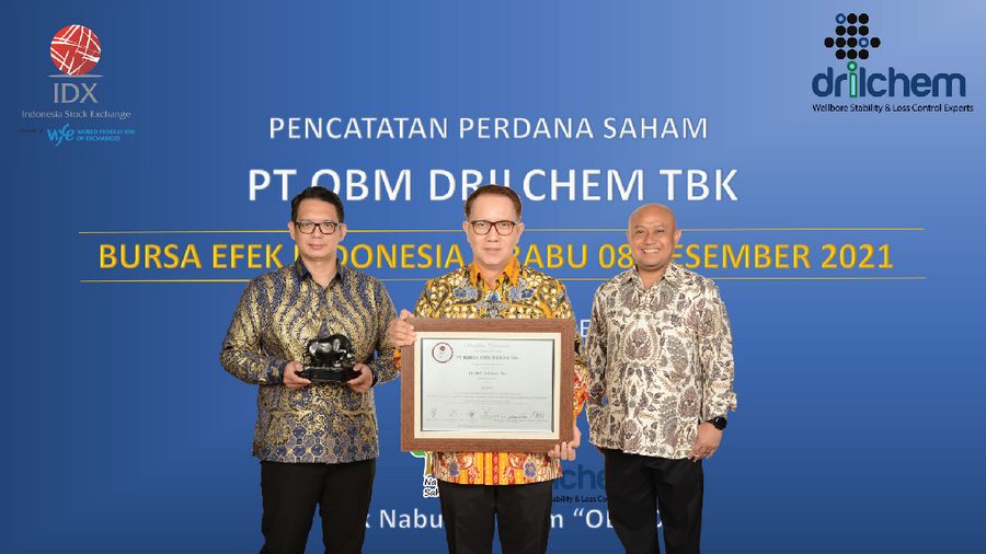 Pencatatan saham perdana OBM Drilchem