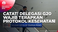 Catat! Delegasi G20 Wajib Terapkan Protokol Kesehatan
