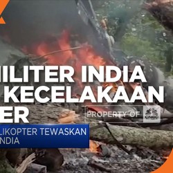 Kecelakaan Helikopter Tewaskan Kepala Militer India