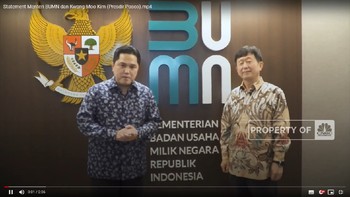 Erick Thohir Gandeng Posco Demi KRAS & Industri Mobil Listrik