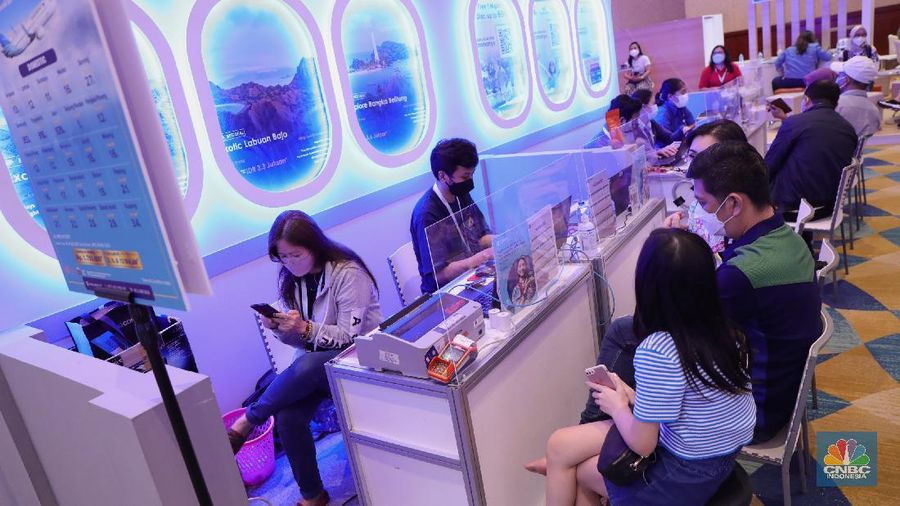 Garuda Indonesia Travel Fair (CNBC Indonesia/Tri Susilo)
