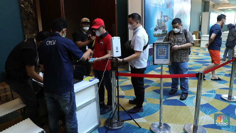 Garuda Indonesia Travel Fair (CNBC Indonesia/Tri Susilo)