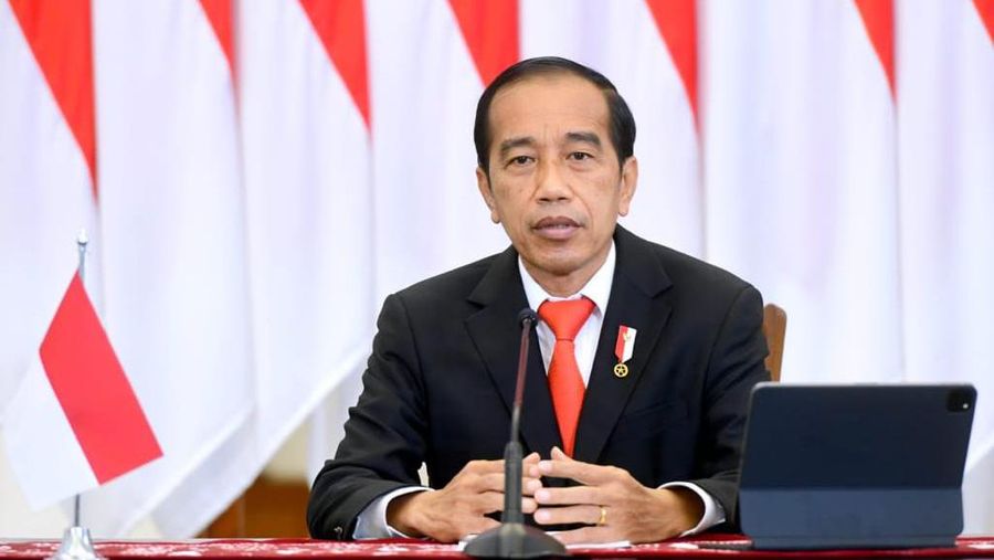 Presiden Joko Widodo menyampaikan komitmen Indonesia untuk terus memajukan demokrasi dan hak asasi manusia (HAM), baik pada level kawasan maupun global. Salah satu wujud konkretnya adalah penyelenggaraan Bali Democracy Forum (BDF) yang tepat hari ini, 9 Desember 2021. (Muchlis Jr - Biro Pers Sekretariat Presiden)