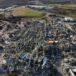 Penampakan Kota Kentucky yang Diterjang Tornado 'Raksasa'
