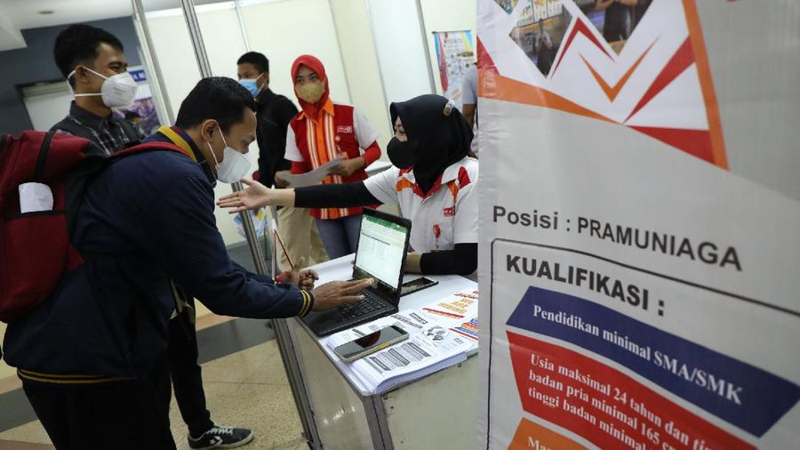 Job Fair 2021 (CNBC Indonesia/Tri Susilo)