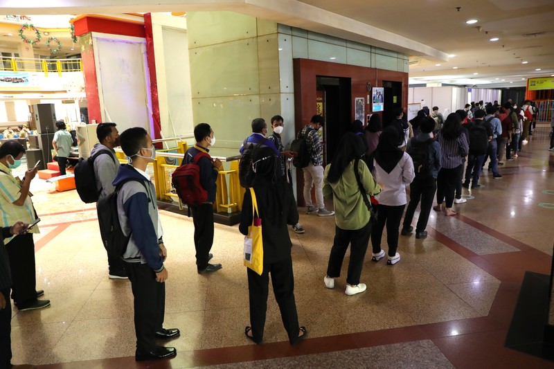 Job Fair 2021 (CNBC Indonesia/Tri Susilo)