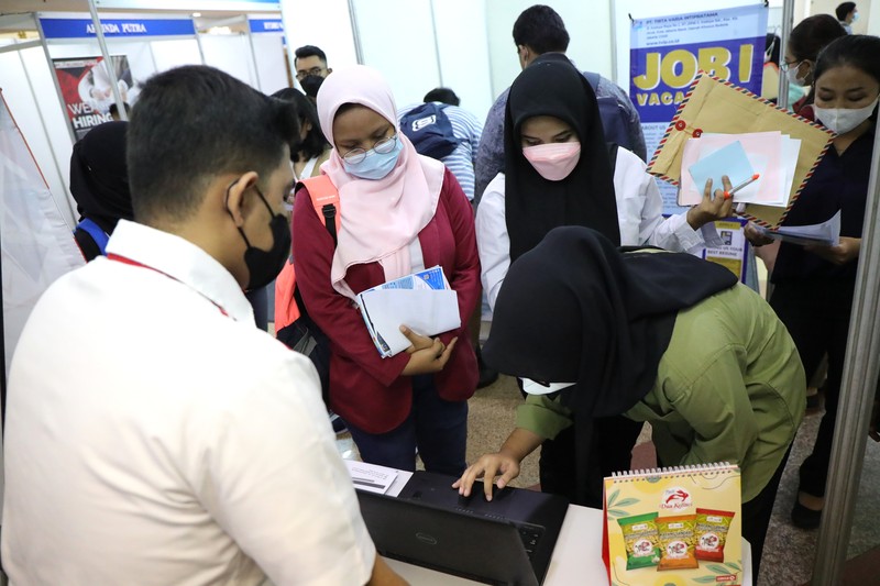 Job Fair 2021 (CNBC Indonesia/Tri Susilo)
