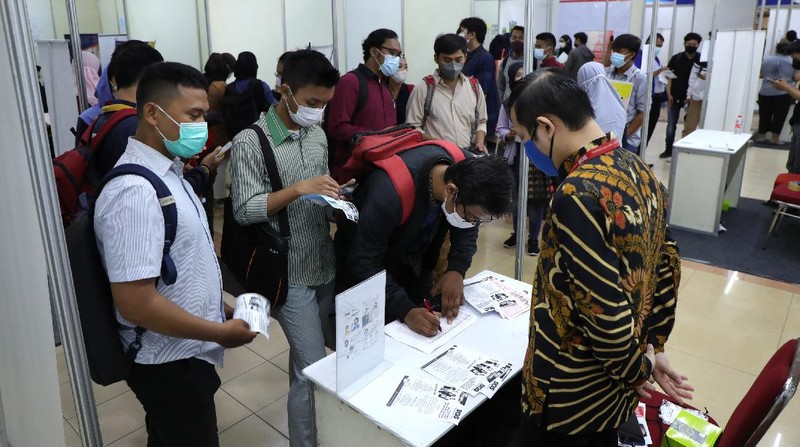 Job Fair 2021 (CNBC Indonesia/Tri Susilo)