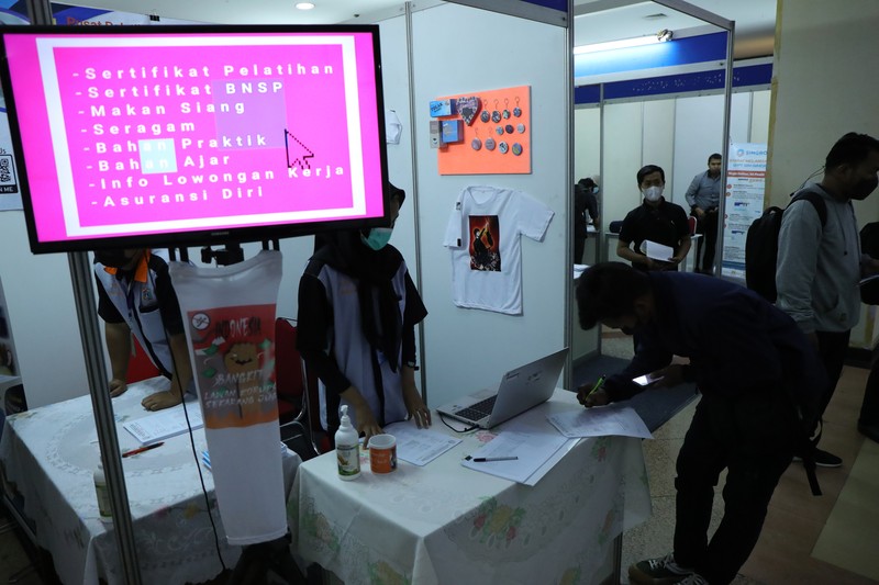Job Fair 2021 (CNBC Indonesia/Tri Susilo)