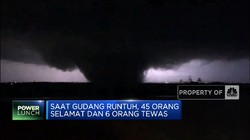Tornado Hantam Gudang Amazon, 6 Orang Tewas