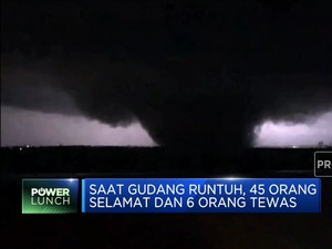Tornado Hantam Gudang Amazon, 6 Orang Tewas