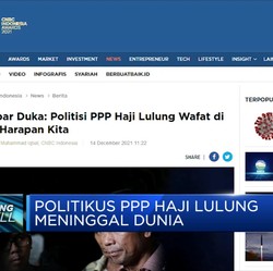 Politikus PPP Haji Lulung Meninggal Dunia