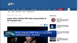 Politikus PPP Haji Lulung Meninggal Dunia