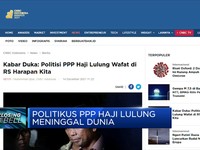 Politikus PPP Haji Lulung Meninggal Dunia