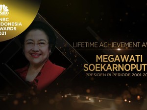 Megawati Raih 'Lifetime Achievement' CNBC Indonesia Awards