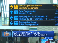 Catat! Masuk Ke RI, Wajib Karantina 10 Hari