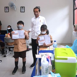 Jokowi Sebut 26,5 Juta Anak Usia 6-11 Jadi Sasaran Vaksinasi