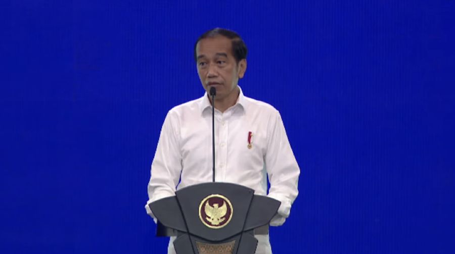 Presiden Joko Wiodo dalam acara Akselerasi Generasi Digital (Tangkapan Layar via Youtube KEMENTERIAN BUMN RI)