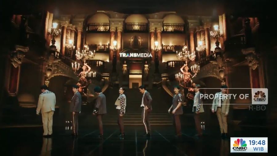 Super Junior di HUT Transmedia (Tangkapan Layar)